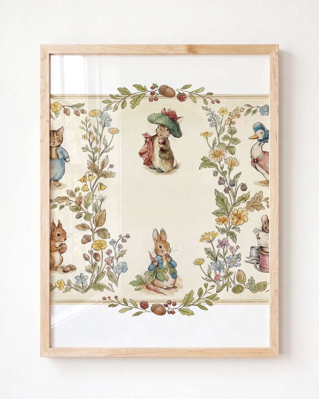 Beatrix Potter Storybook Friends Personalized Art