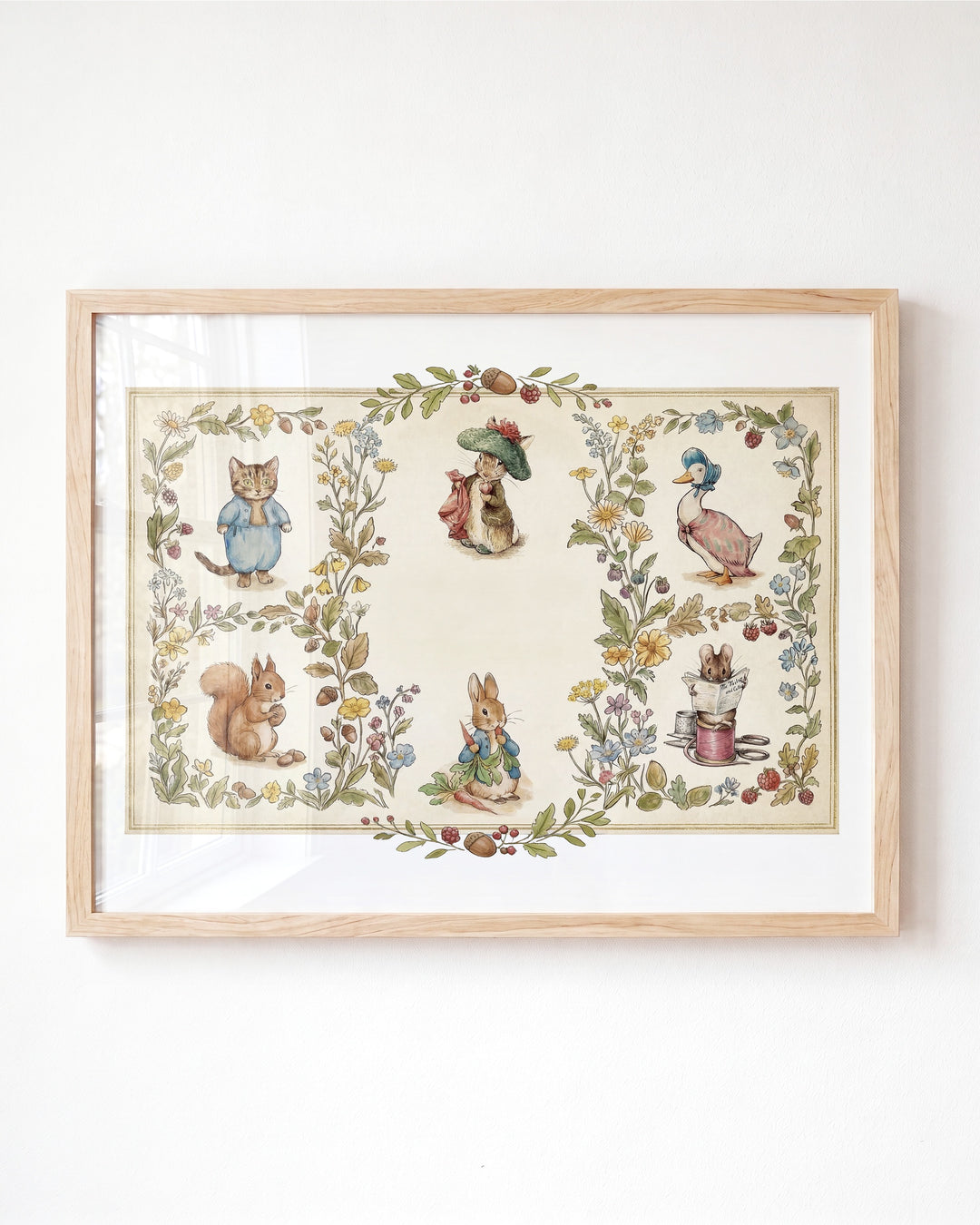 Beatrix Potter Storybook Friends Personalized Art