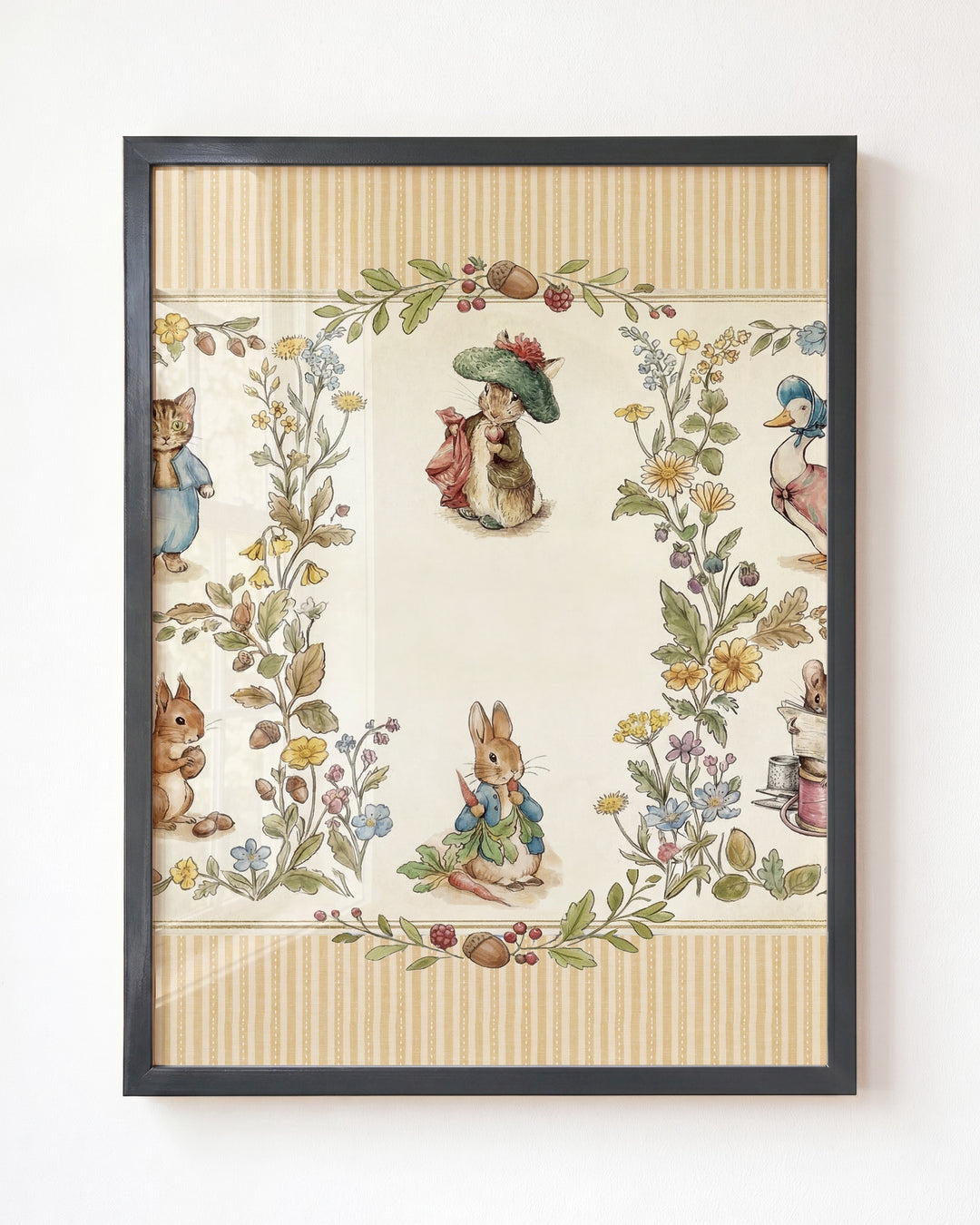 Beatrix Potter Storybook Friends Personalized Art