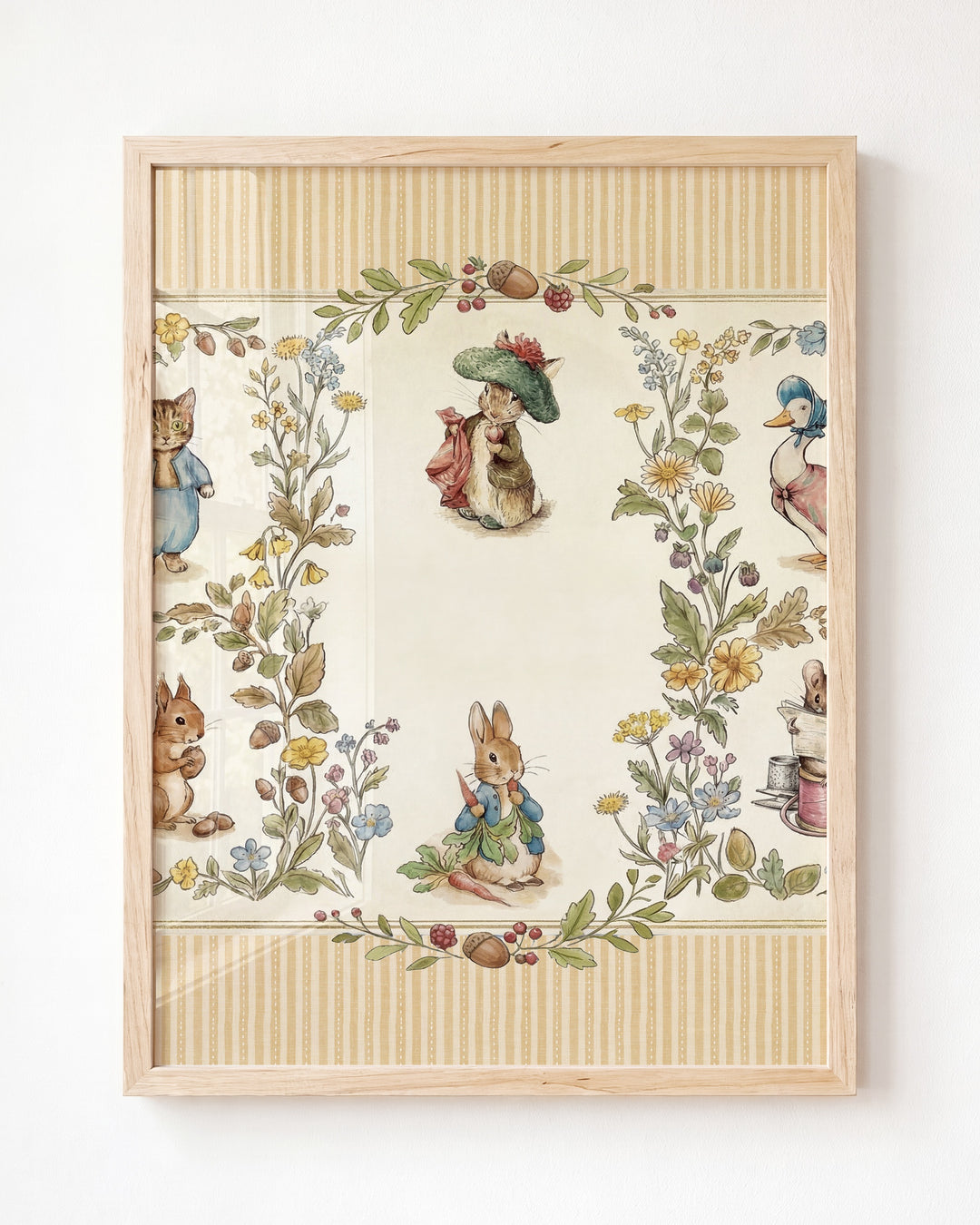 Beatrix Potter Storybook Friends Personalized Art