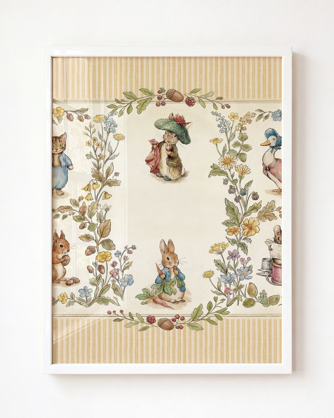 Beatrix Potter Storybook Friends Personalized Art