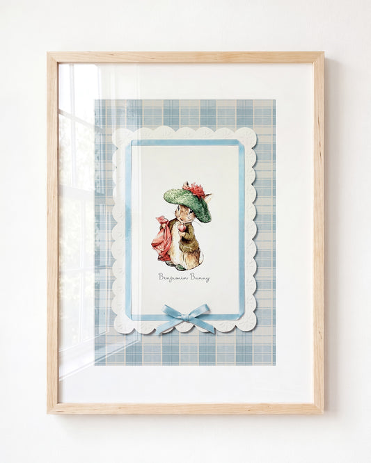 Benjamin Bunny - Beatrix Potter Collection — Framed Art