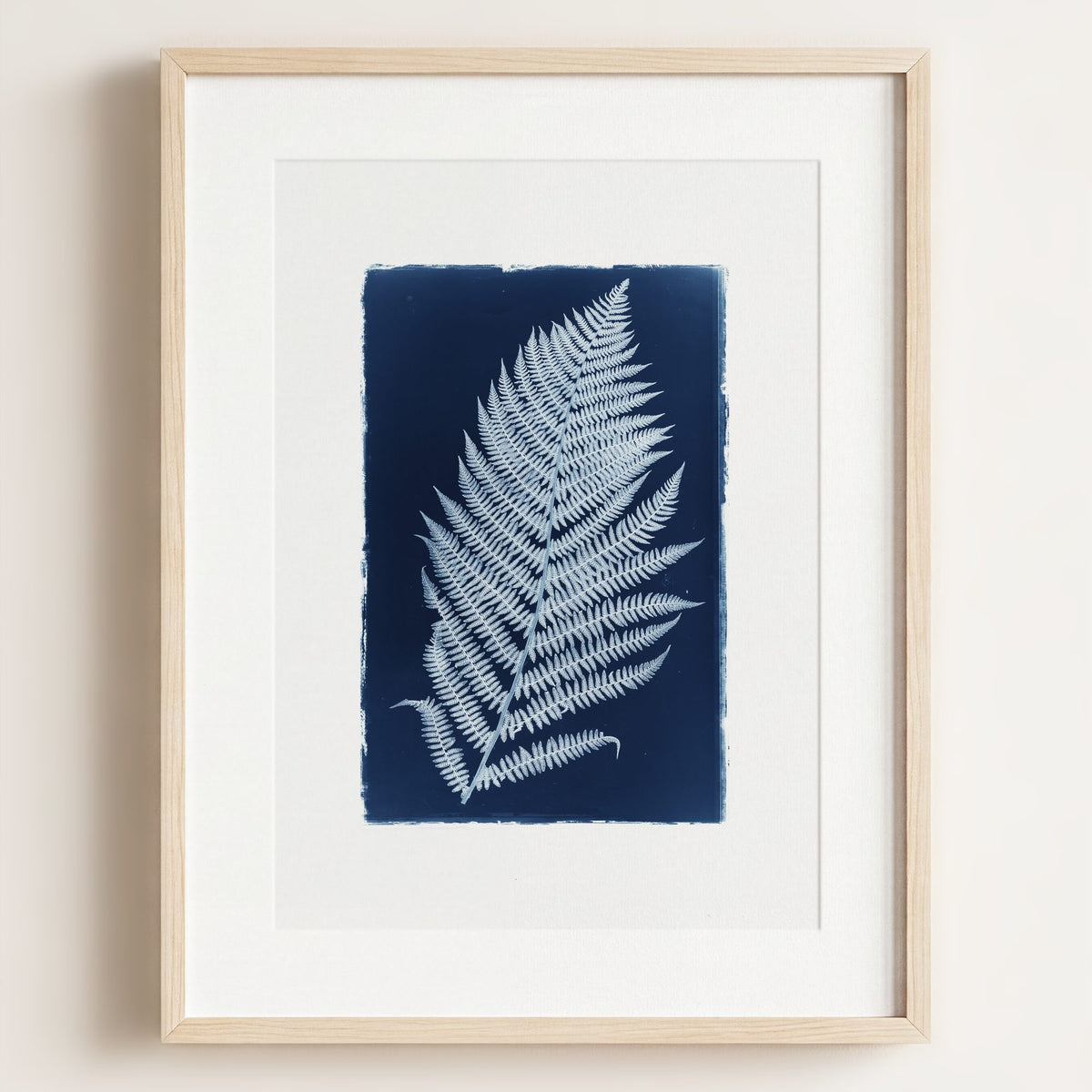 Botanical Cyanotype No. 3 — Framed