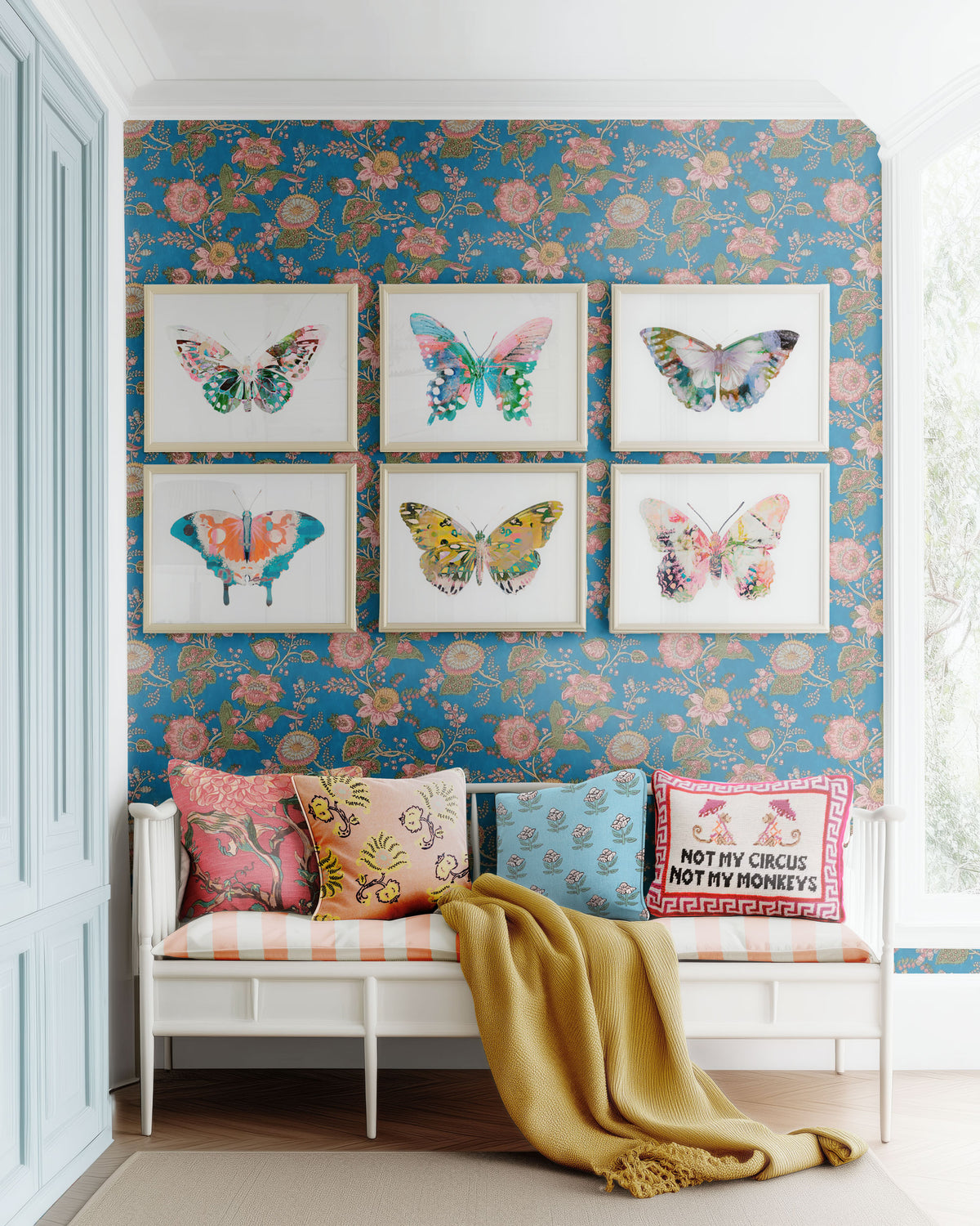 Butterfly Art Prints Set of 6 Girl Room Decor