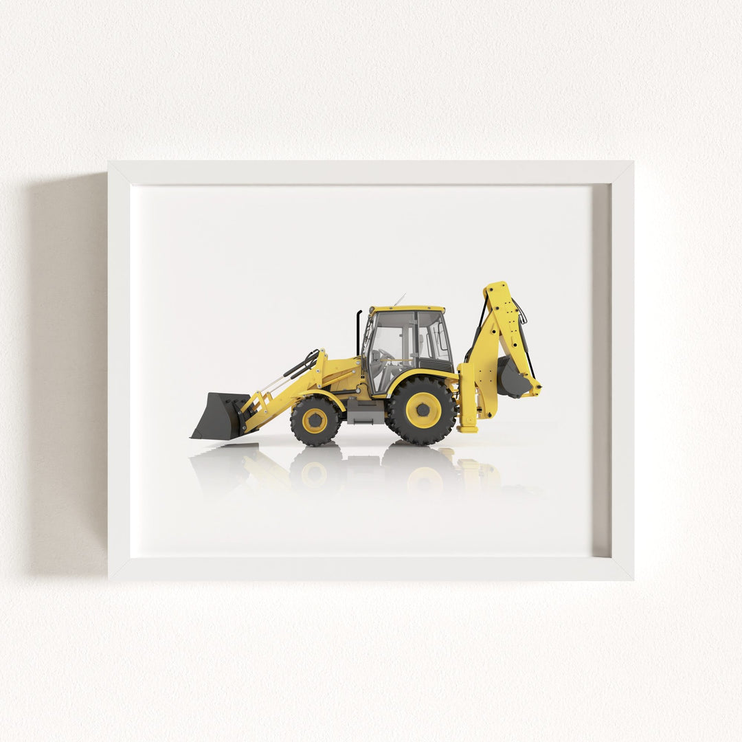 Construction Vehicle Backhoe Art