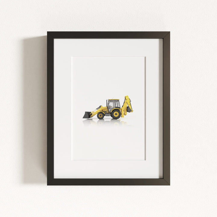 Construction Vehicle Backhoe Art