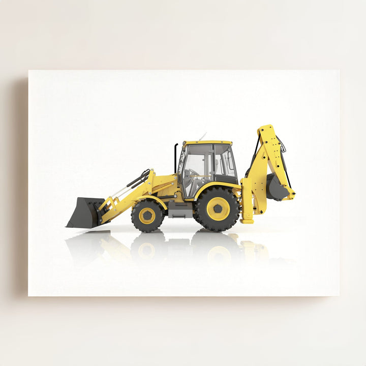 Construction Vehicle Backhoe Art