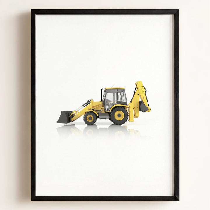 Construction Vehicle Backhoe Art