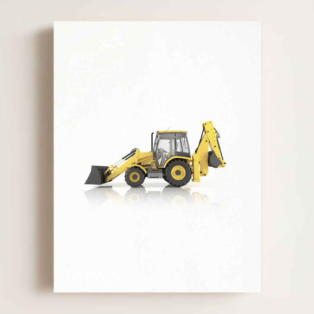 Construction Vehicle Backhoe Art