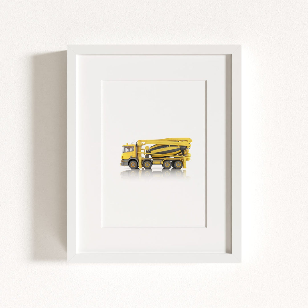 Construction Vehicle Concrete Mixer Art