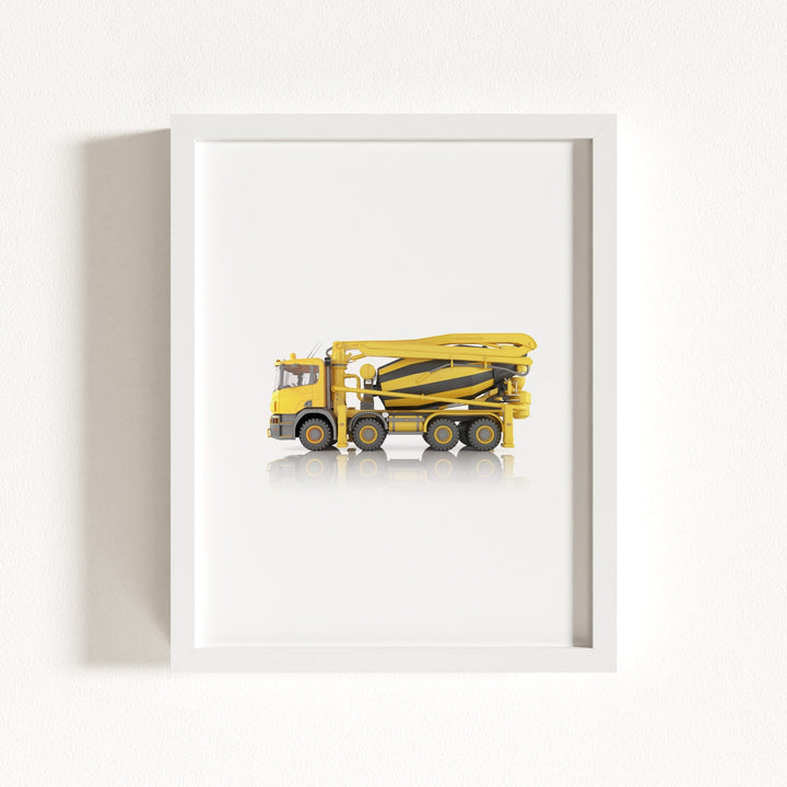 Construction Vehicle Concrete Mixer Art
