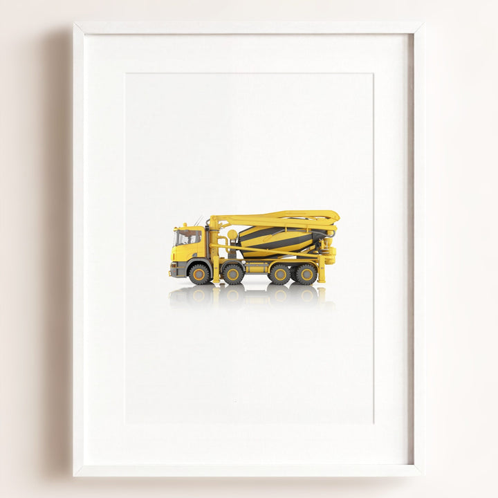 Construction Vehicle Concrete Mixer Art