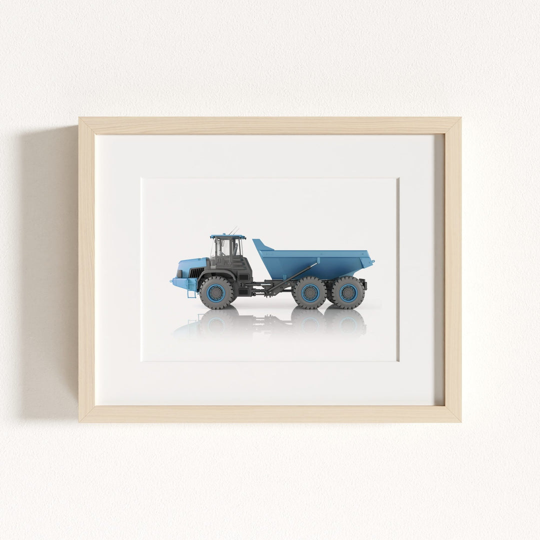 Construction Vehicle Dump Truck Art