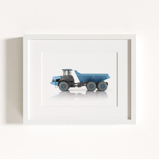 Construction Vehicle Dump Truck Art