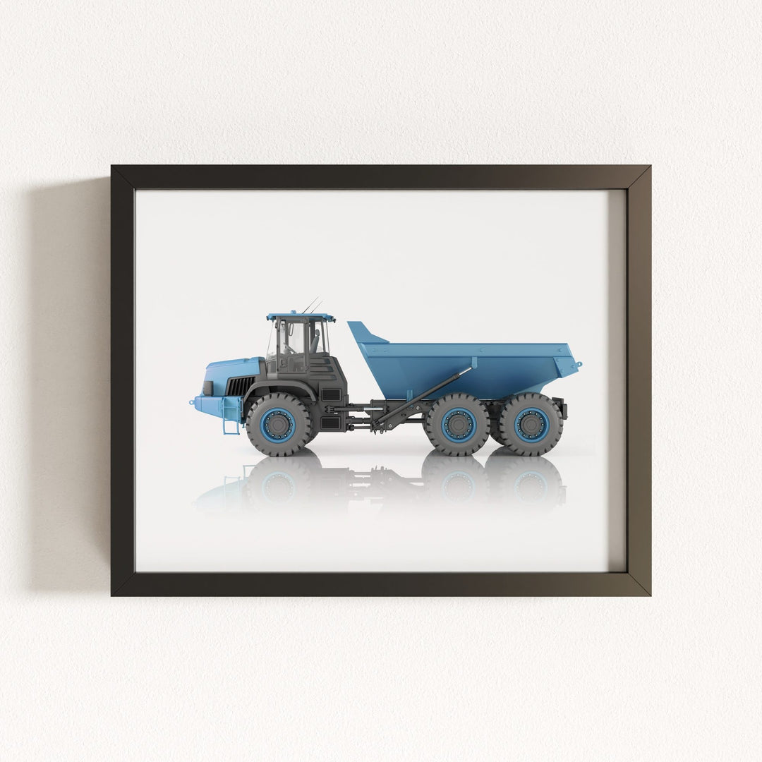 Construction Vehicle Dump Truck Art