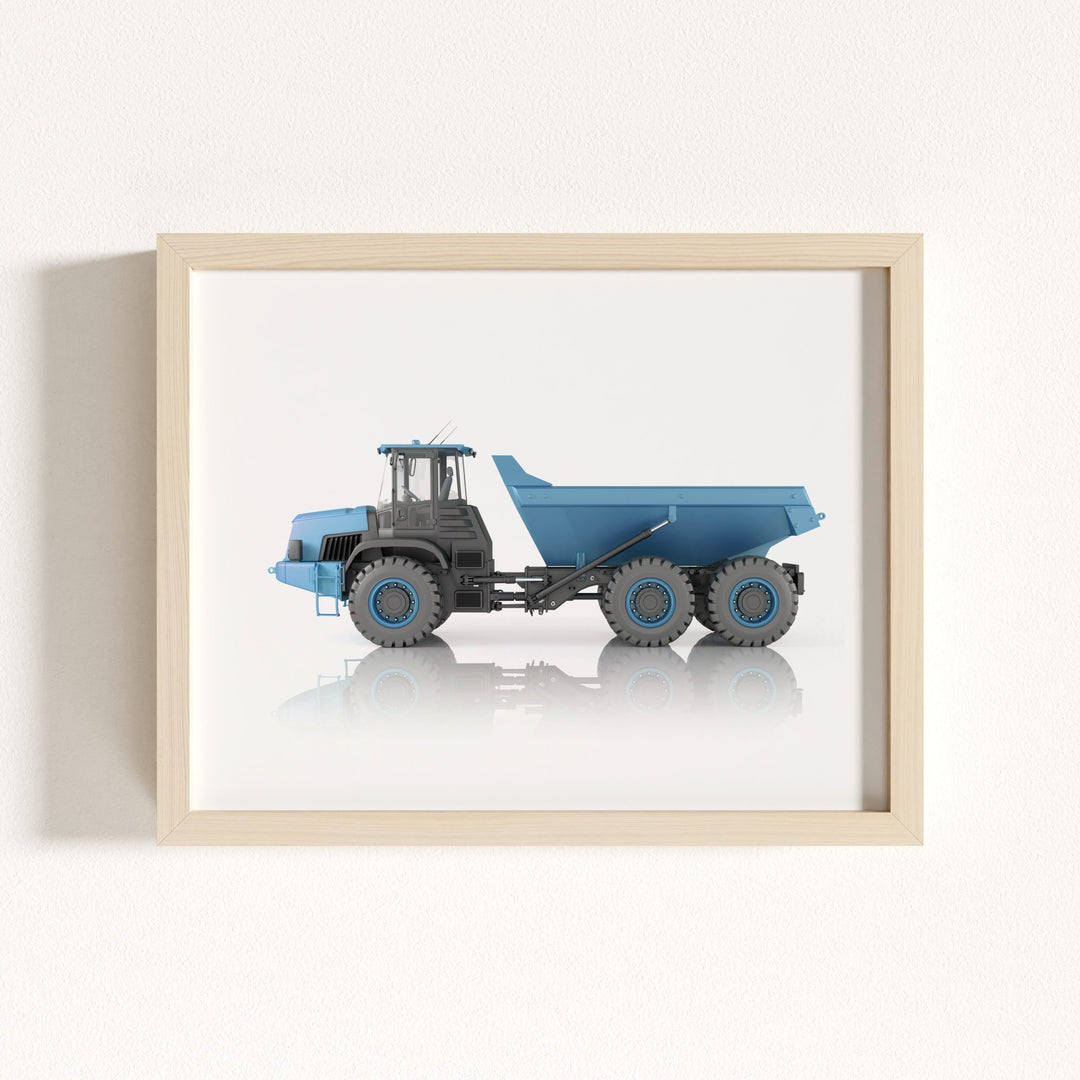 Construction Vehicle Dump Truck Art