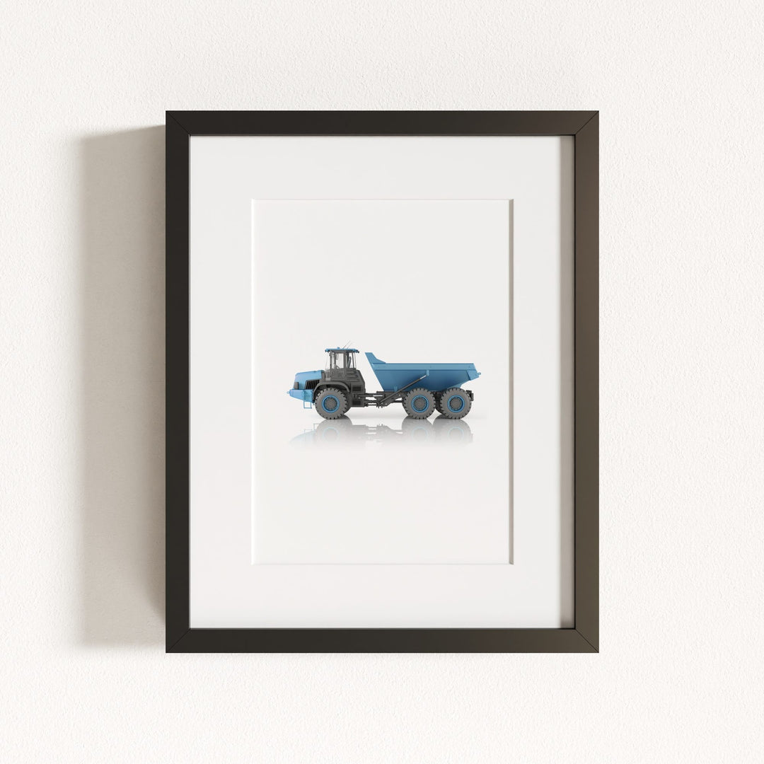 Construction Vehicle Dump Truck Art