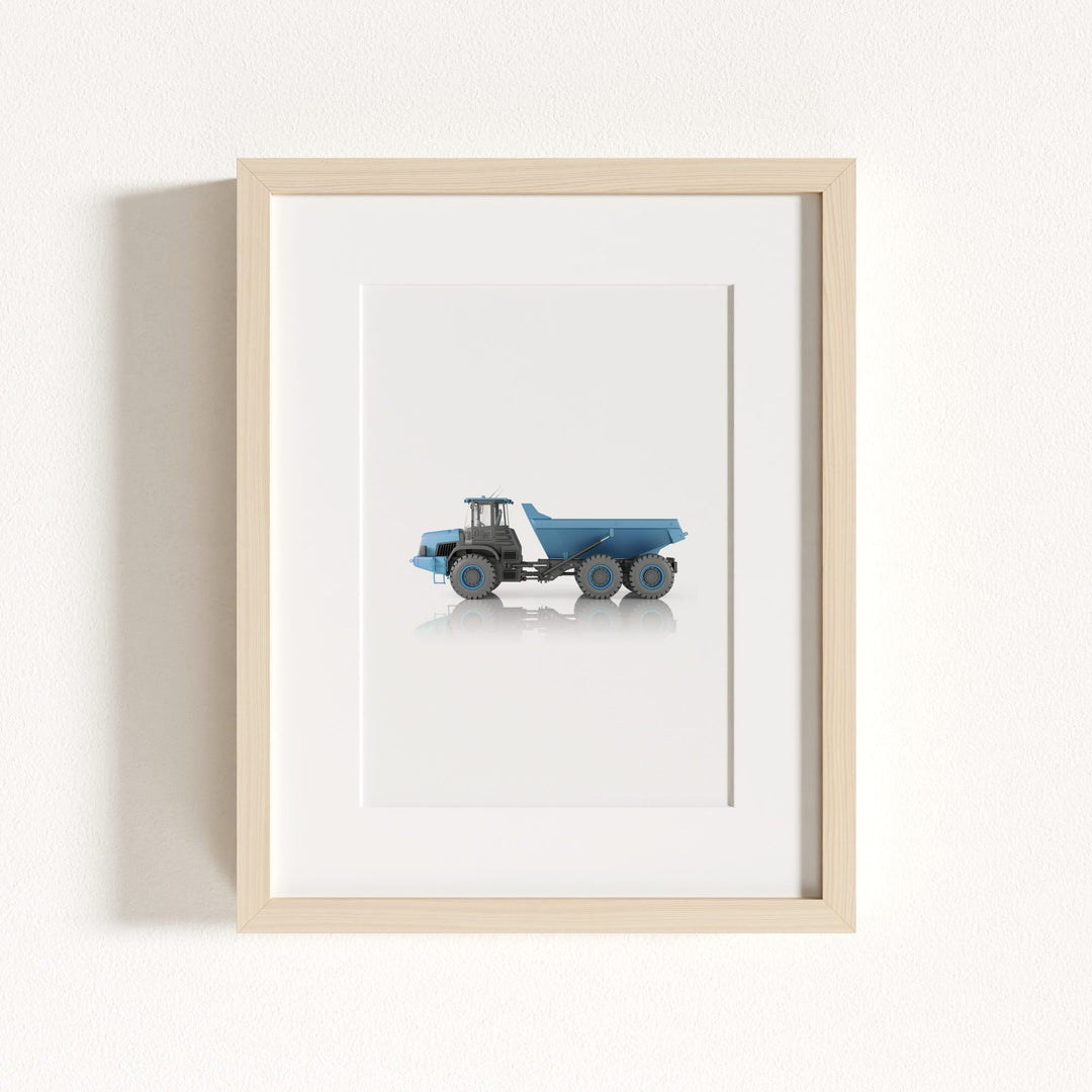 Construction Vehicle Dump Truck Art