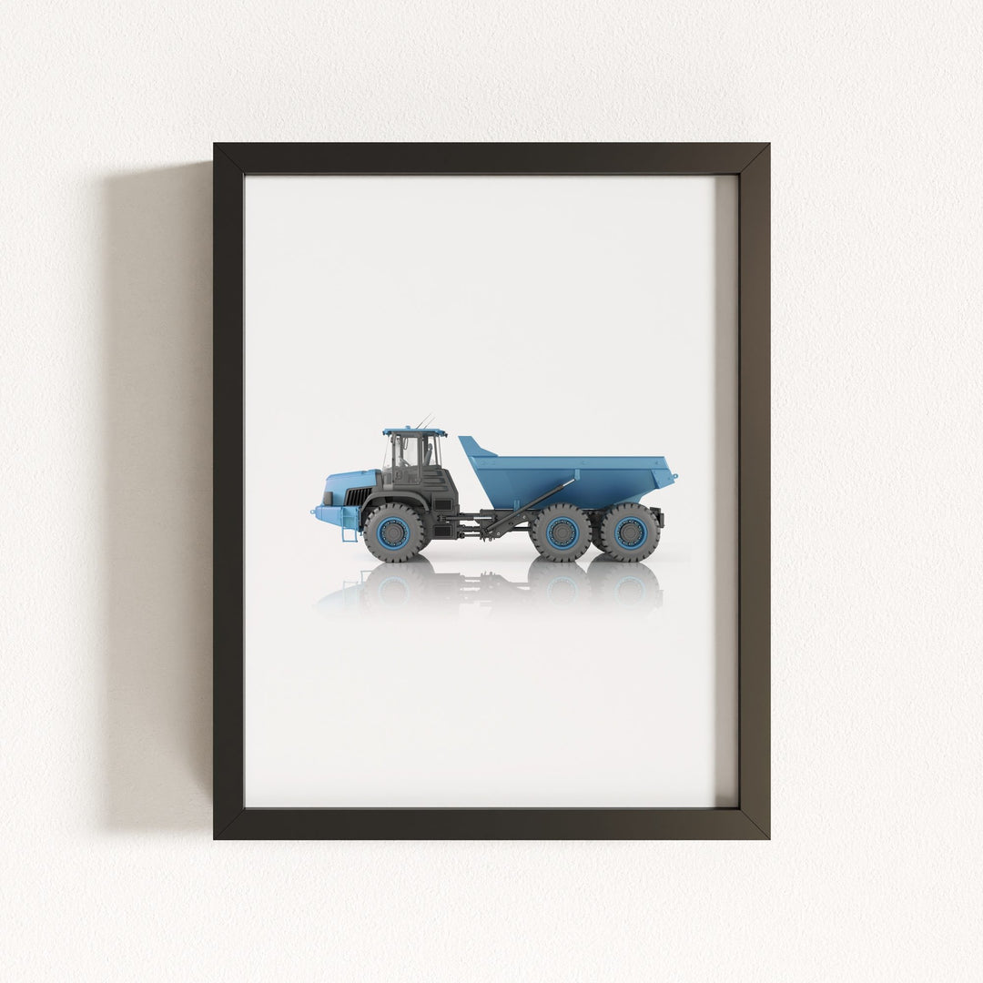 Construction Vehicle Dump Truck Art