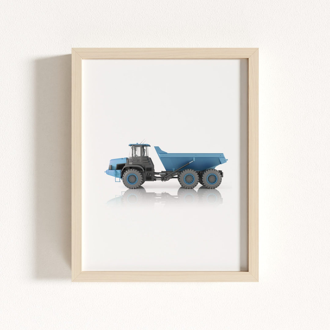 Construction Vehicle Dump Truck Art