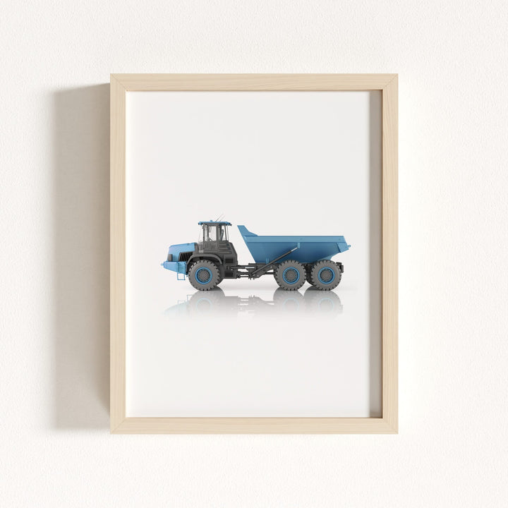 Construction Vehicle Dump Truck Art