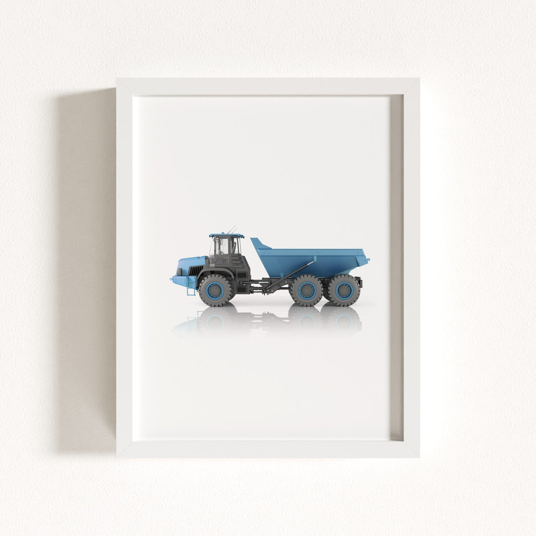 Construction Vehicle Dump Truck Art