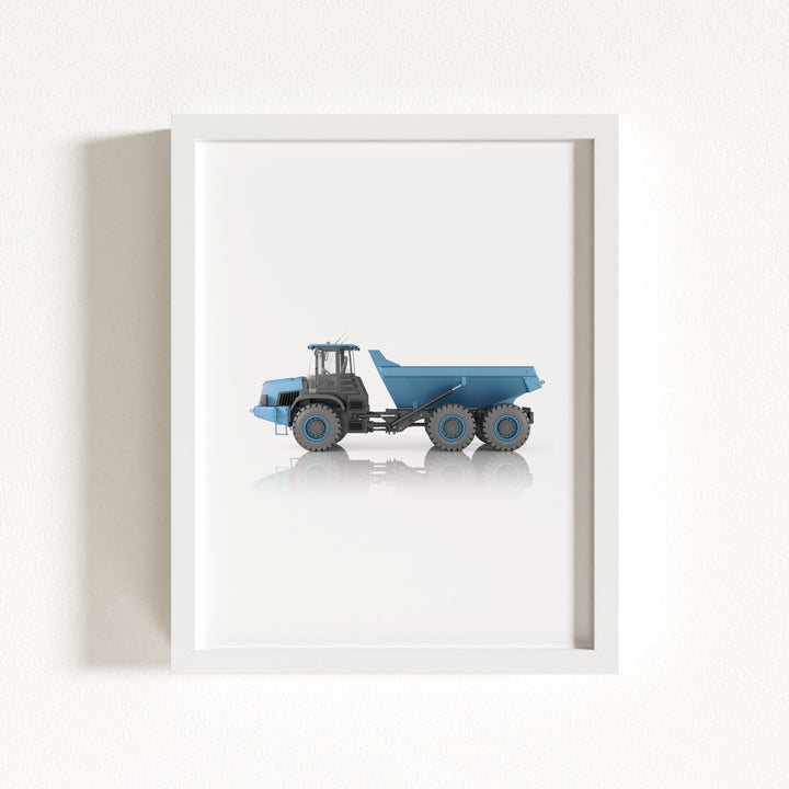 Construction Vehicle Dump Truck Art