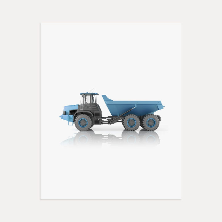 Construction Vehicle Dump Truck Art
