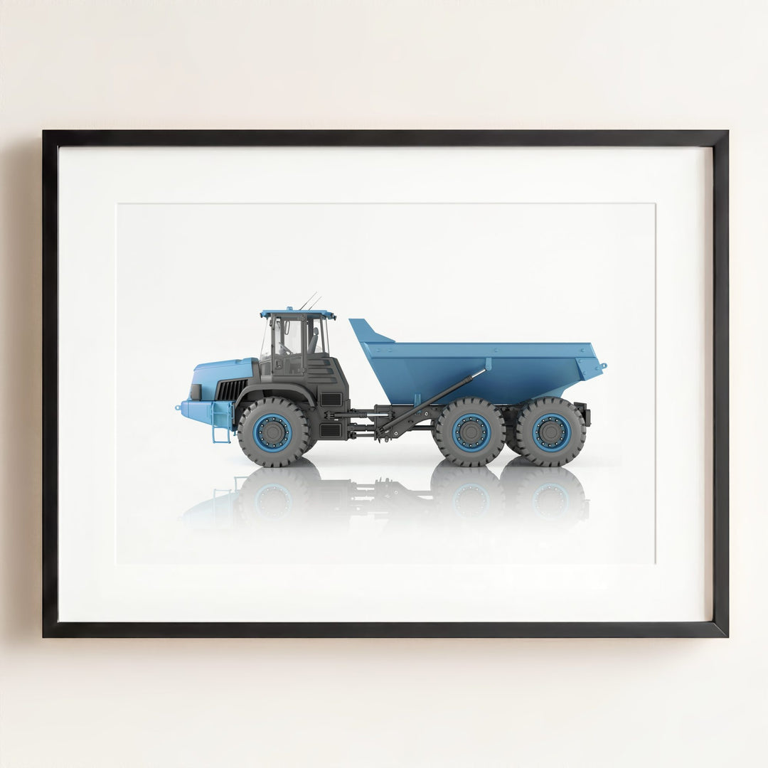 Construction Vehicle Dump Truck Art