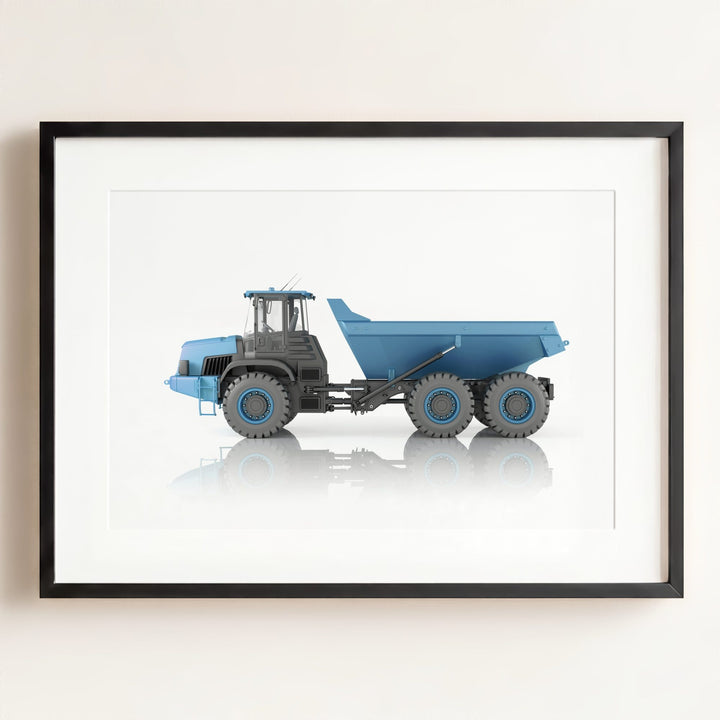 Construction Vehicle Dump Truck Art