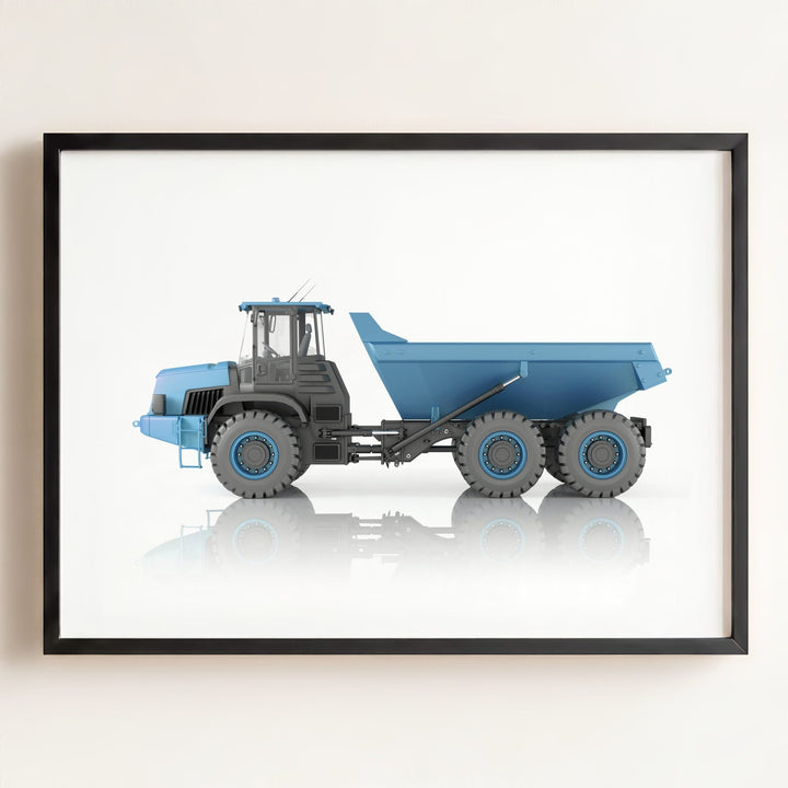Construction Vehicle Dump Truck Art