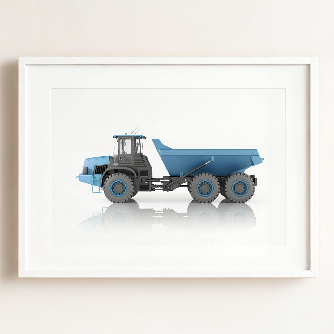 Construction Vehicle Dump Truck Art