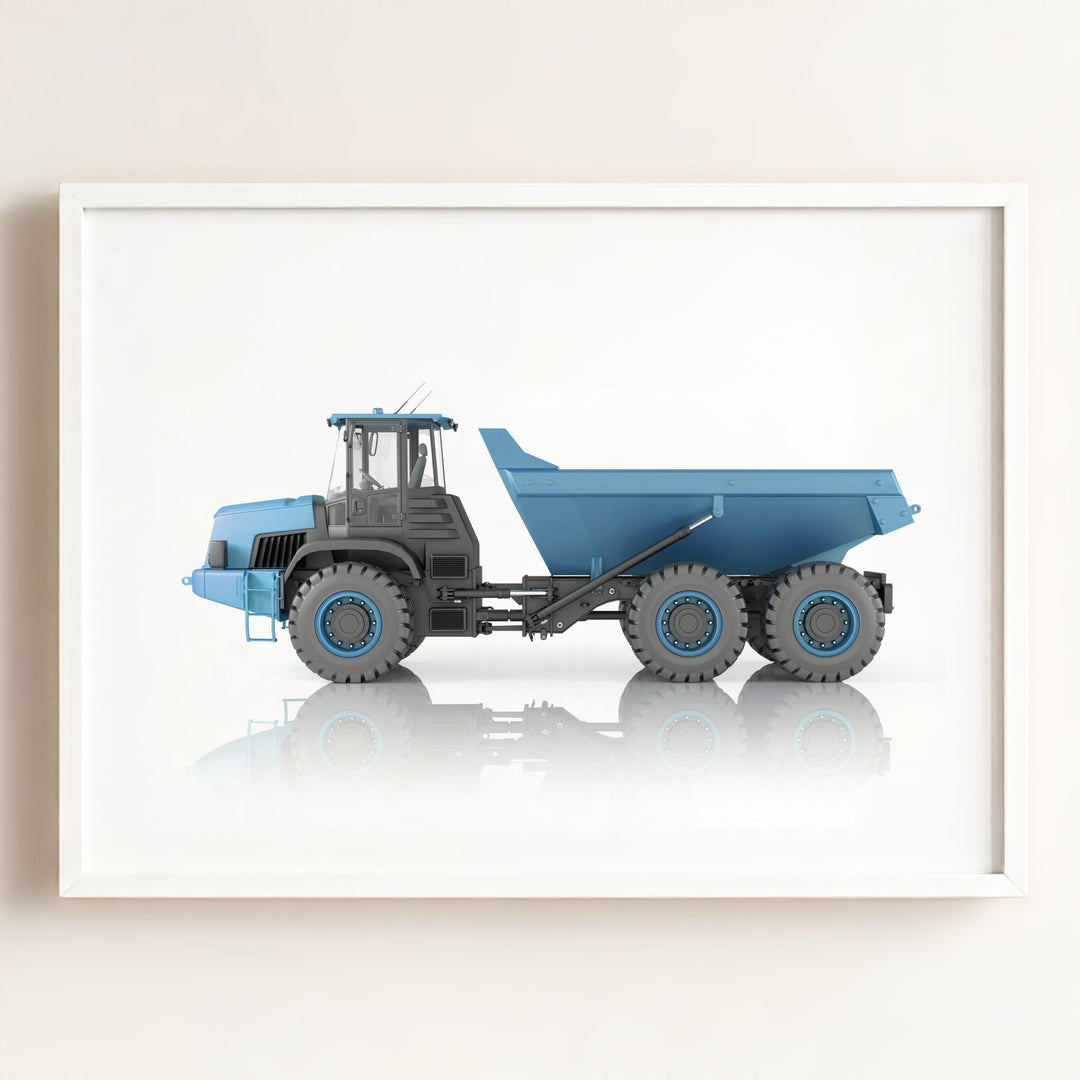 Construction Vehicle Dump Truck Art