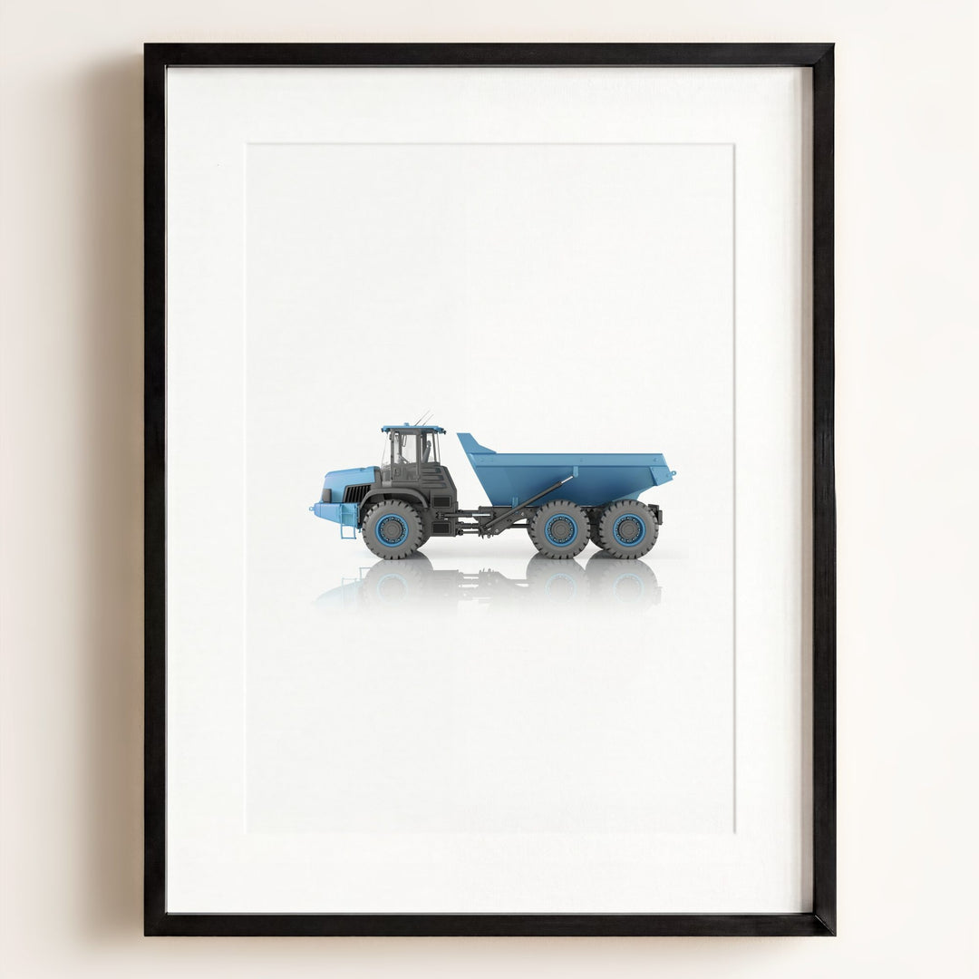 Construction Vehicle Dump Truck Art