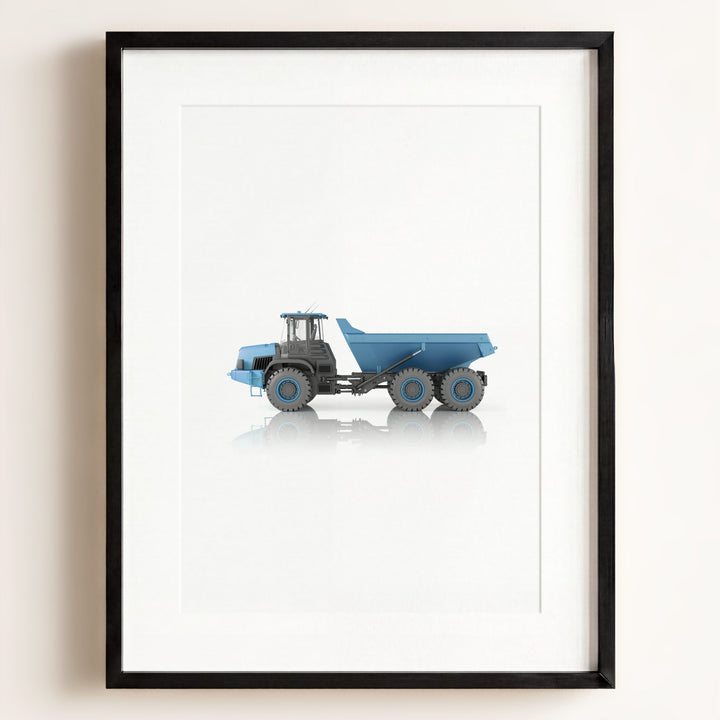 Construction Vehicle Dump Truck Art