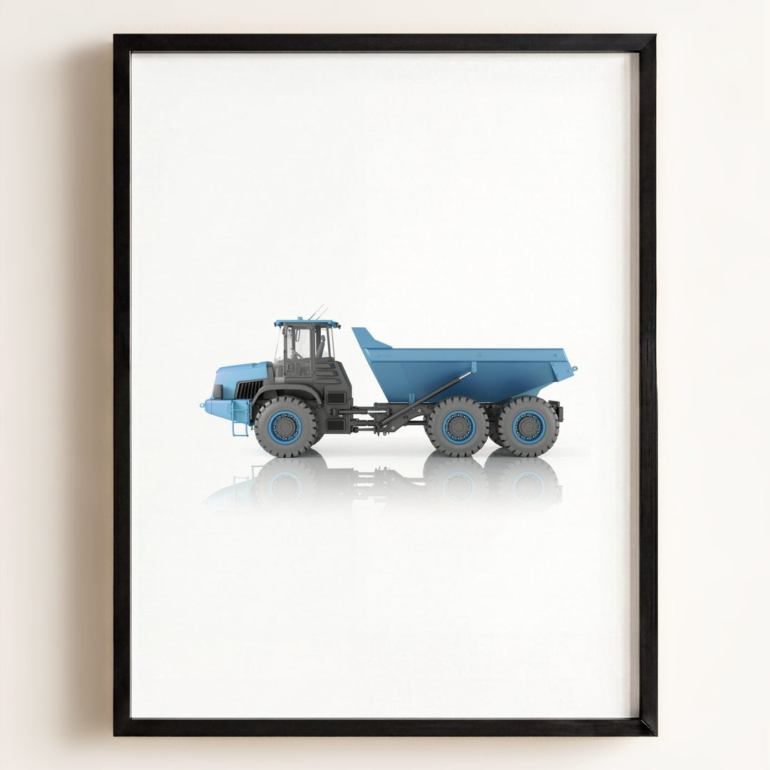 Construction Vehicle Dump Truck Art