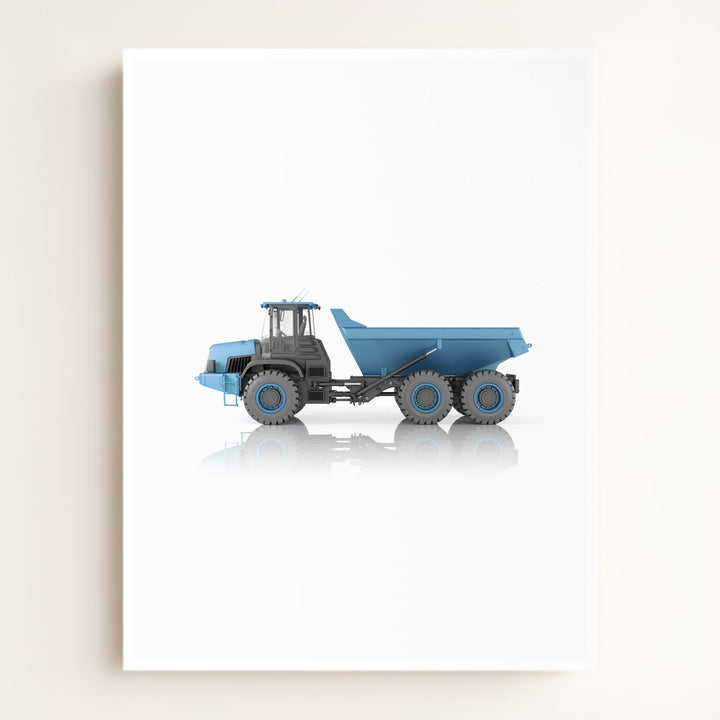 Construction Vehicle Dump Truck Art