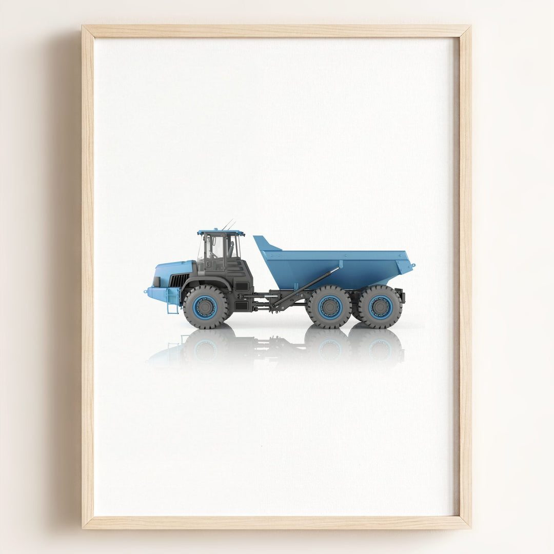 Construction Vehicle Dump Truck Art