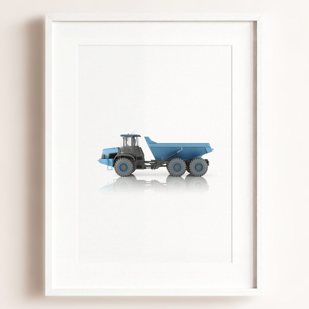 Construction Vehicle Dump Truck Art