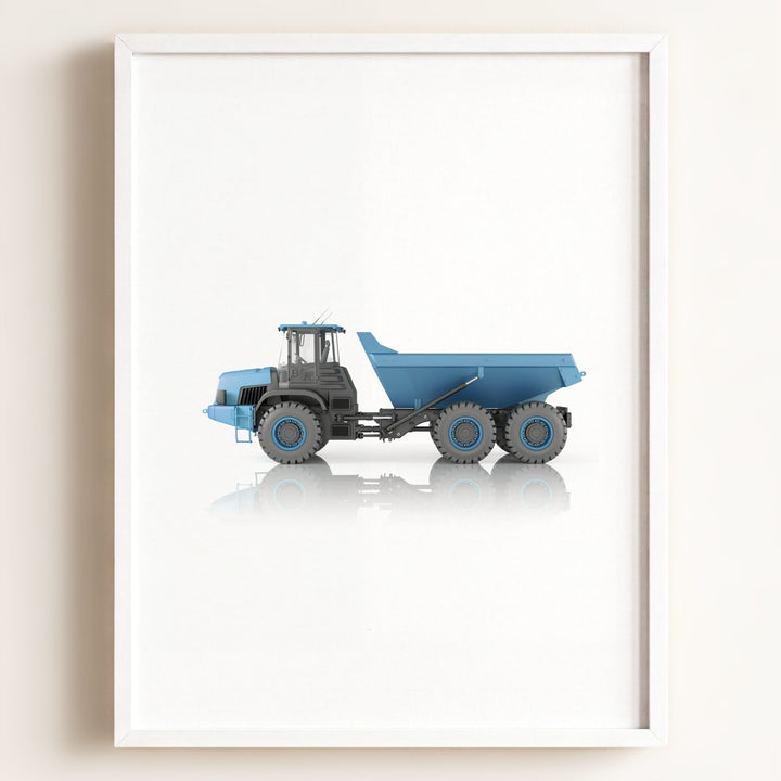 Construction Vehicle Dump Truck Art
