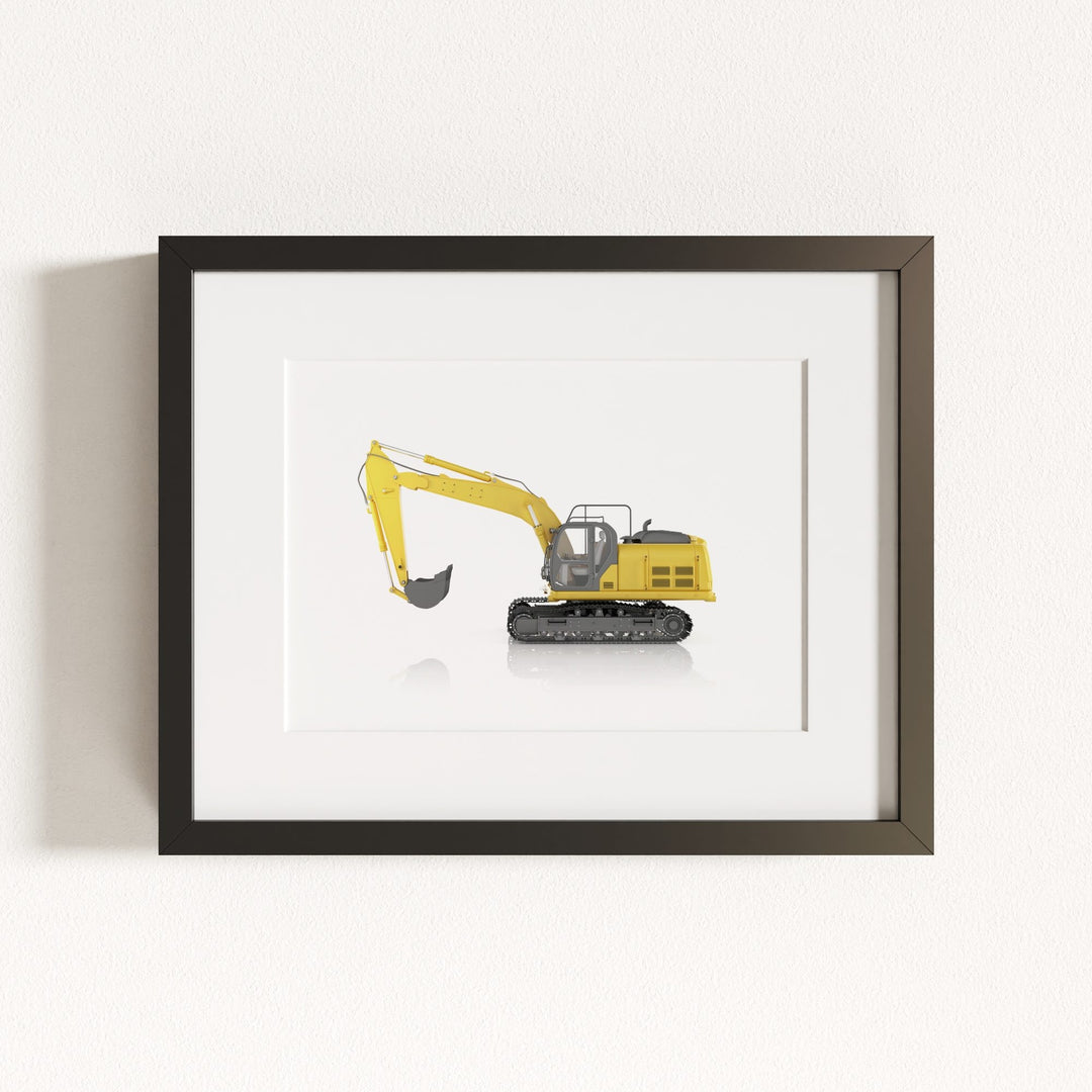 Construction Vehicle Track Excavator Art