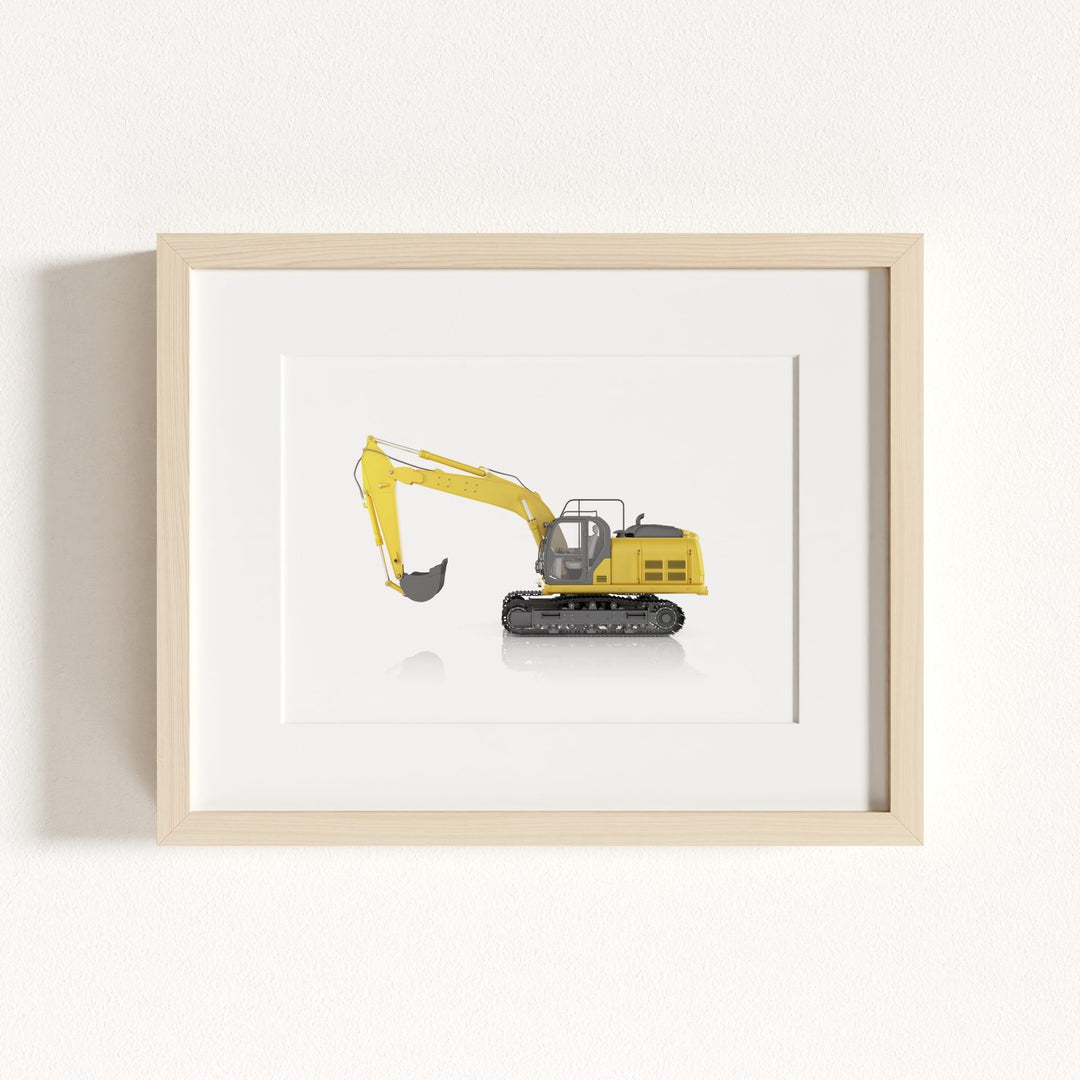 Construction Vehicle Track Excavator Art