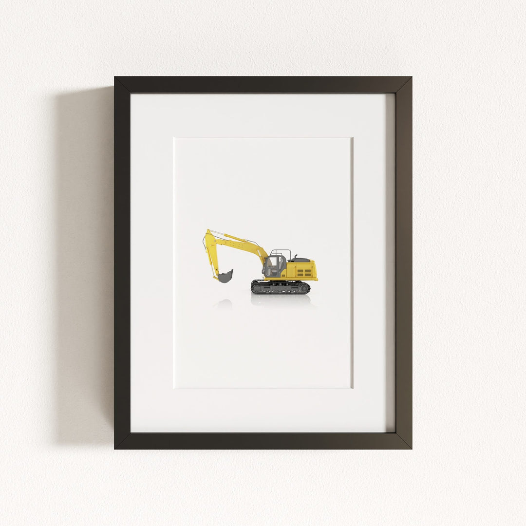 Construction Vehicle Track Excavator Art
