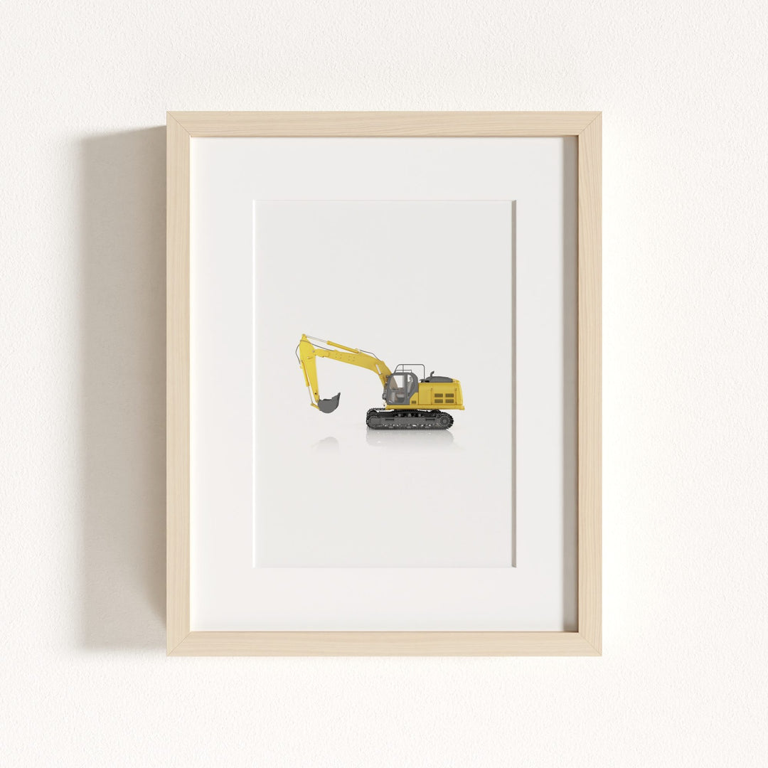 Construction Vehicle Track Excavator Art