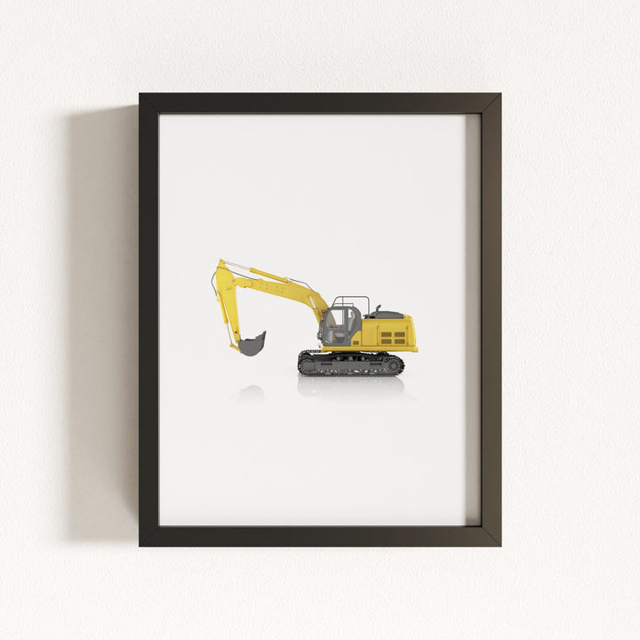 Construction Vehicle Track Excavator Art