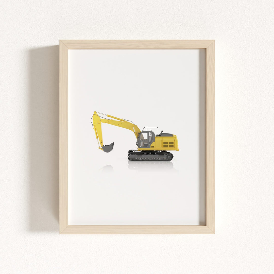 Construction Vehicle Track Excavator Art