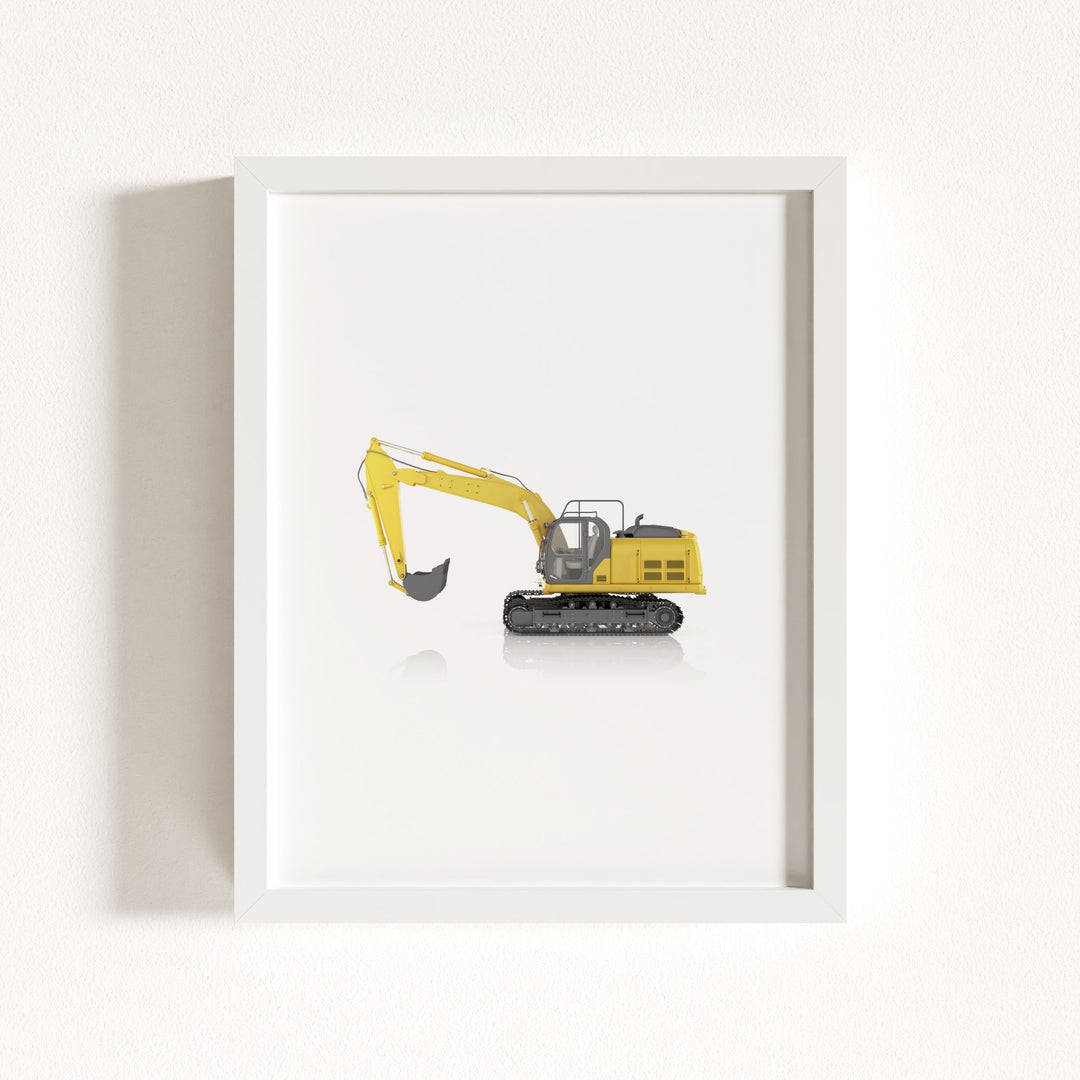 Construction Vehicle Track Excavator Art