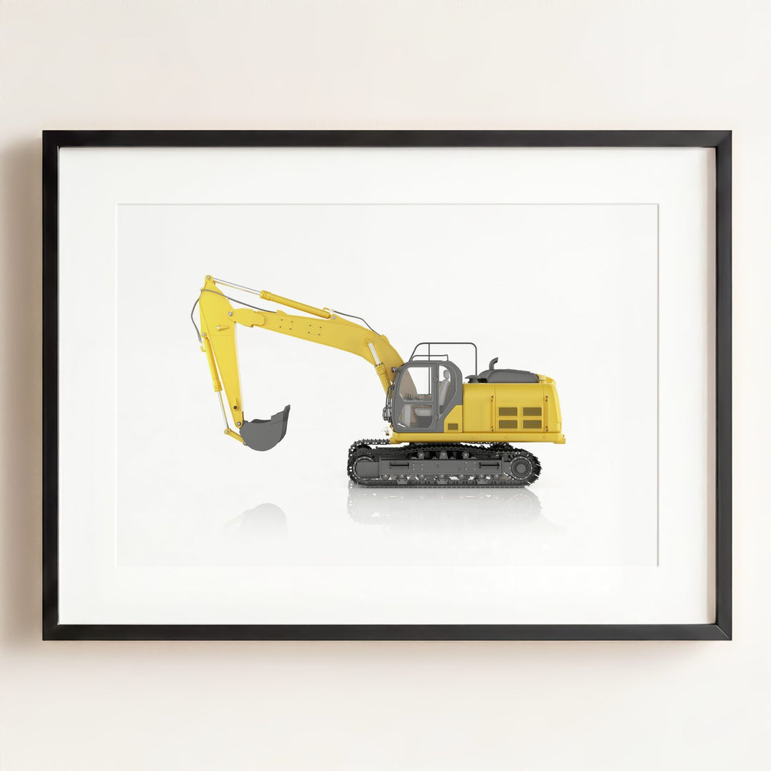Construction Vehicle Track Excavator Art