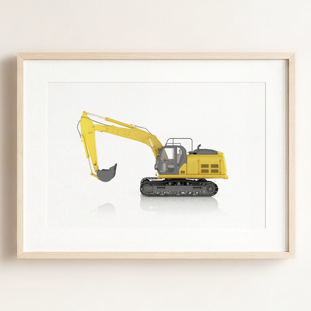 Construction Vehicle Track Excavator Art