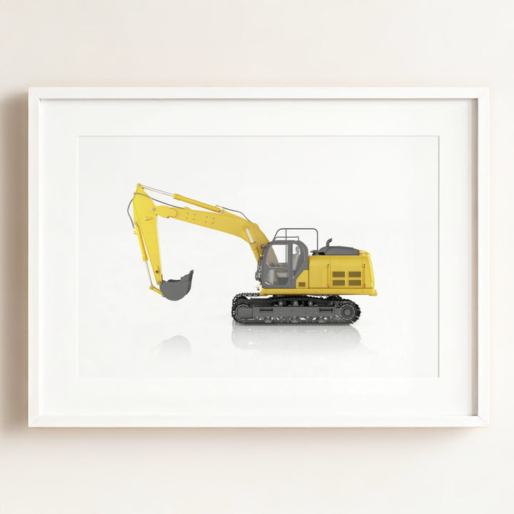 Construction Vehicle Track Excavator Art